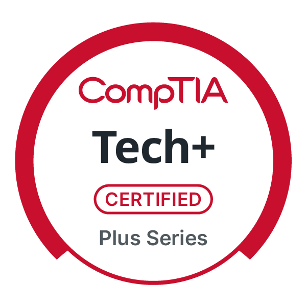 CompTIA Tech+ badge